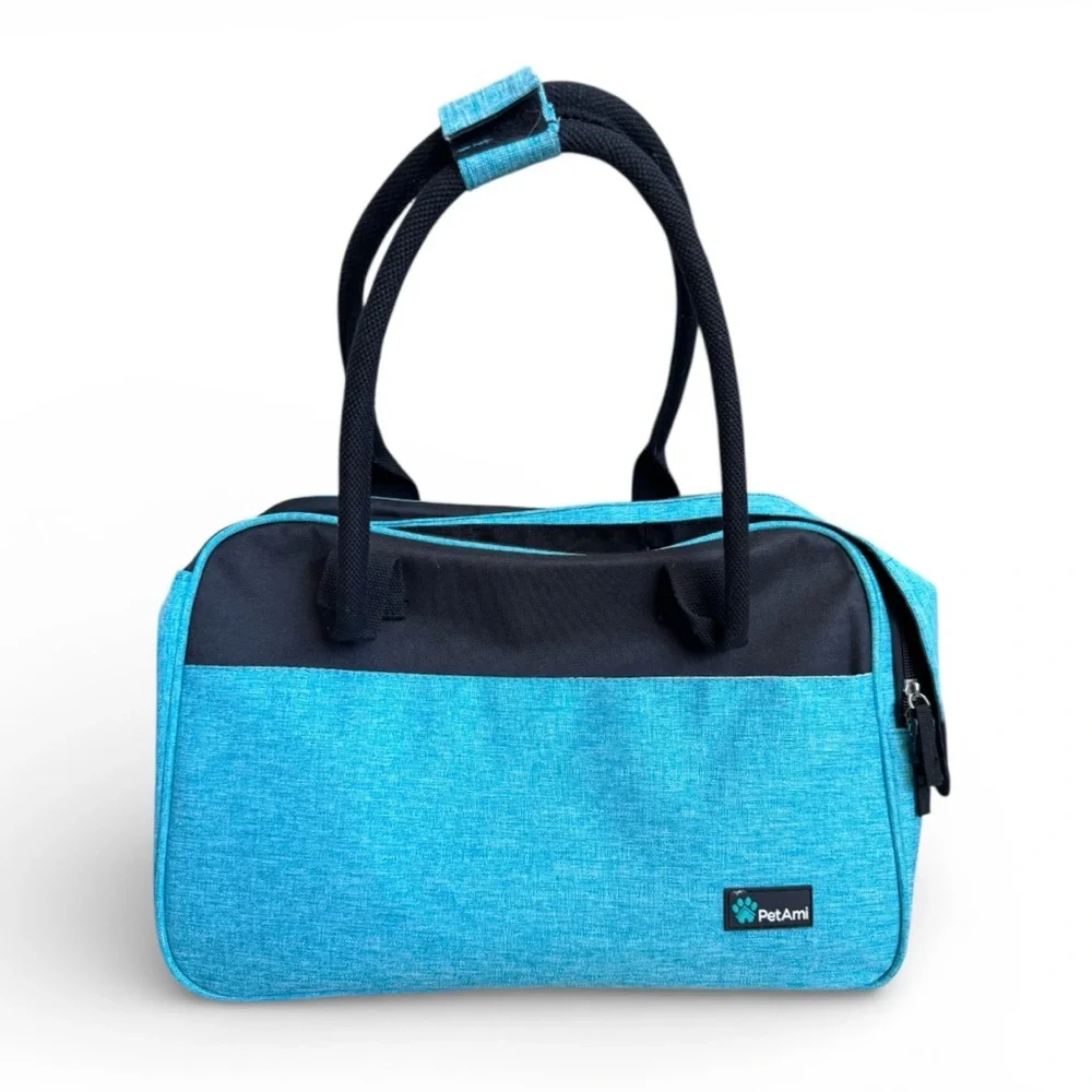 Pet Ami Soft Sided Pet Carrier Travel Bag Blue Airline Approved OS